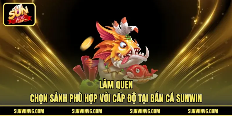 Làm quen, chọn sảnh phù hợp với cấp độ tại bắn cá Sunwin
